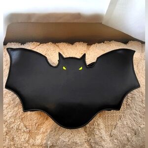Black Bat-Shaped Shoulder Bag